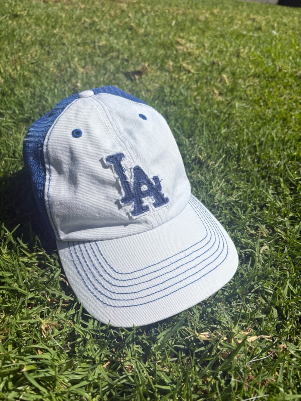 '47 Brand Black and Blue Logo Patch Cap